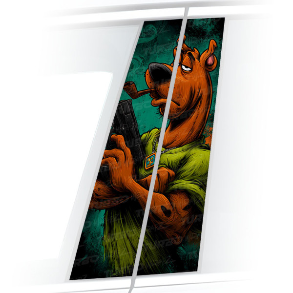 Sticker for car pillar Scooby Doo Gangster | TurboWrapz.com