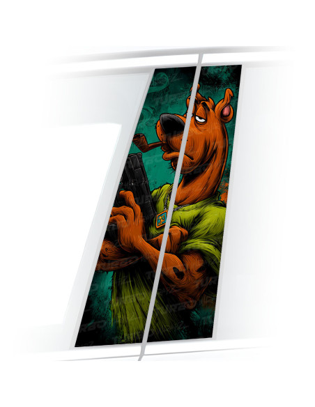 Naklejka na słupek samochodowy Scooby Doo Gangster | TurboWrapz.com