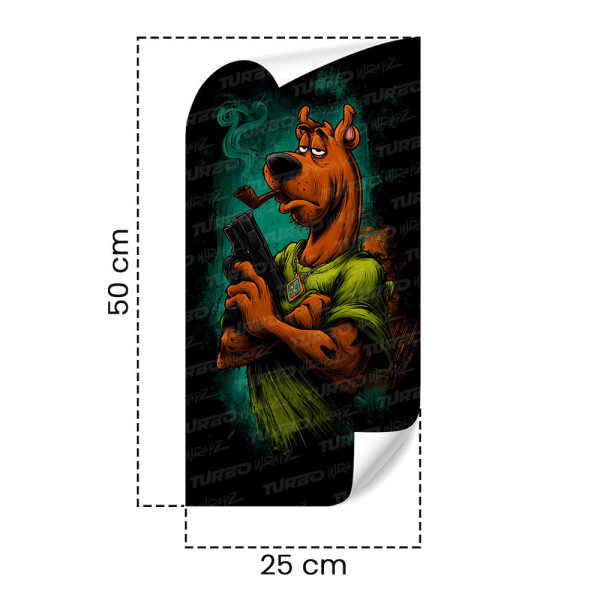 Naklejka na słupek samochodowy Scooby Doo Gangster | TurboWrapz.com