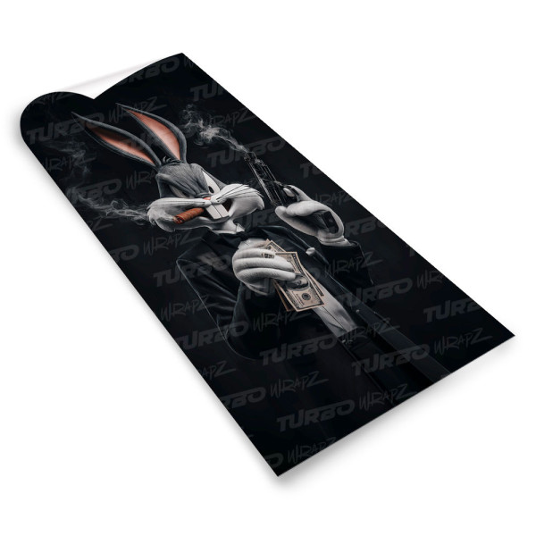 Sticker for car pillar Królik Bugs Gangster | TurboWrapz.com