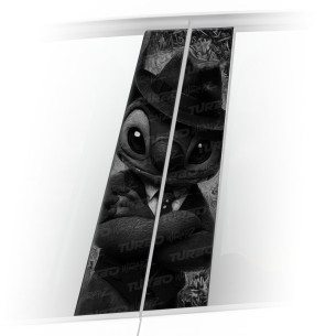 Naklejka na słupek samochodowy Stitch Gangster | TurboWrapz.com