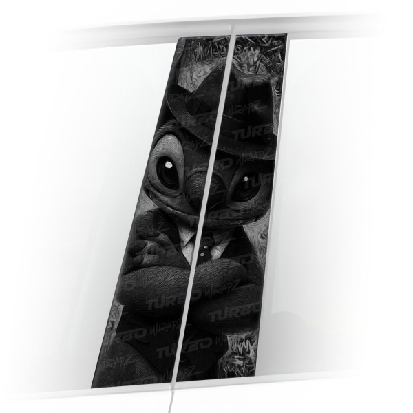 Naklejka na słupek samochodowy Stitch Gangster | TurboWrapz.com