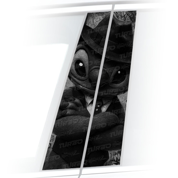 Naklejka na słupek samochodowy Stitch Gangster | TurboWrapz.com
