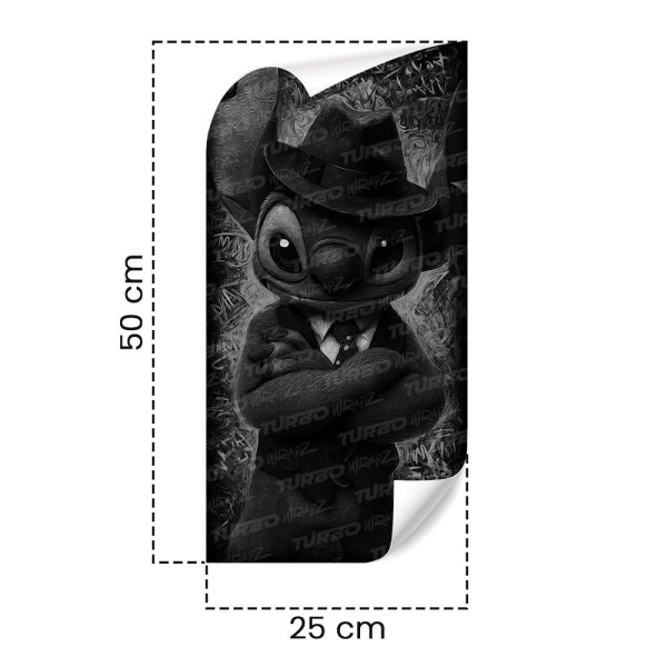 Naklejka na słupek samochodowy Stitch Gangster | TurboWrapz.com