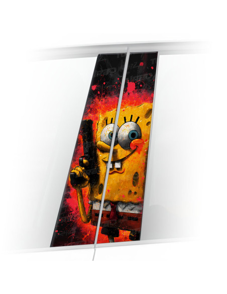 Naklejka na słupek samochodowy Spongebob Gangster | TurboWrapz.com