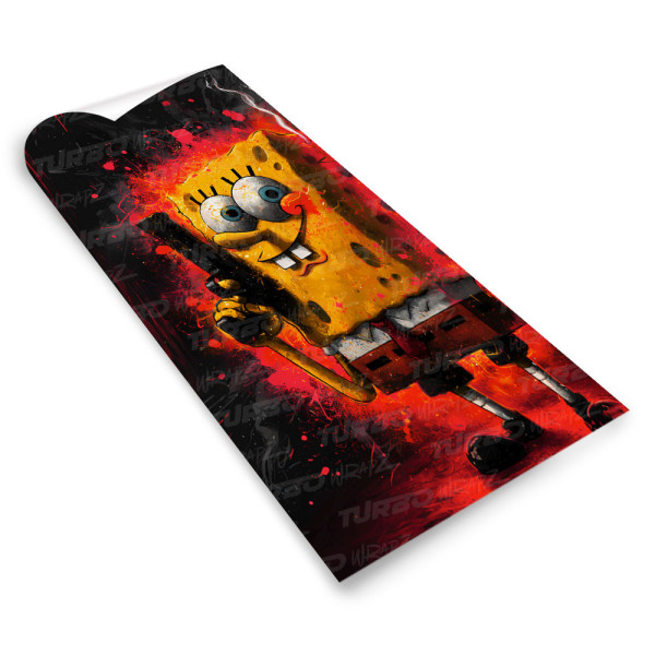 Naklejka na słupek samochodowy Spongebob Gangster | TurboWrapz.com