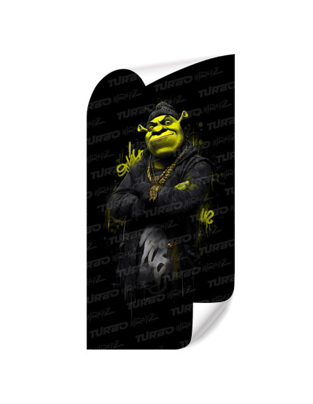 Sticker for car pillar Shrek Gangster | TurboWrapz.com