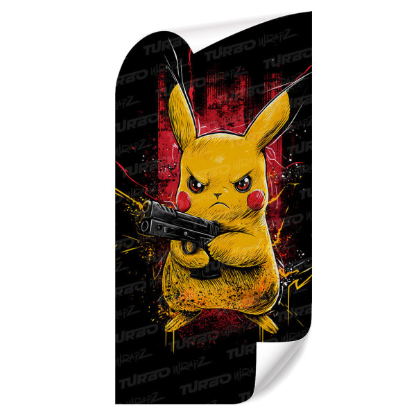 Naklejka na słupek samochodowy Pikachu Gangster | TurboWrapz.com
