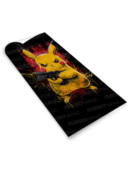 Sticker for car pillar Pikachu Gangster | TurboWrapz.com
