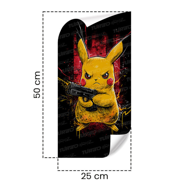 Naklejka na słupek samochodowy Pikachu Gangster | TurboWrapz.com