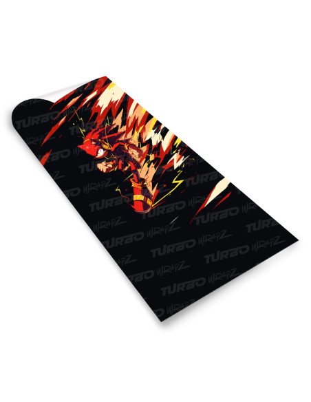 Naklejka na słupek samochodowy Czerwony Sonic | TurboWrapz.com