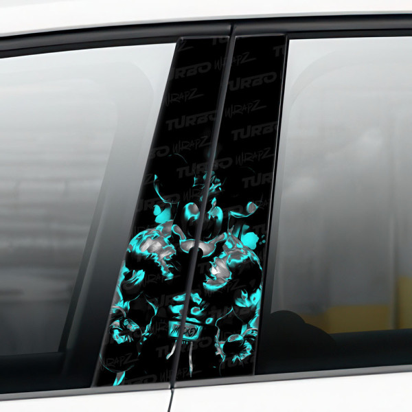 Sticker for car pillar Mickey Boxer | TurboWrapz.com