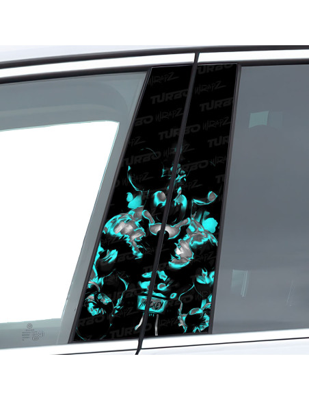 Sticker for car pillar Mickey Boxer | TurboWrapz.com