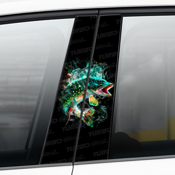 Sticker for car pillar Szczupak | TurboWrapz.com
