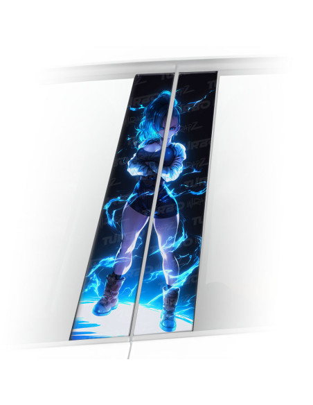 Sticker for car pillar Bulma | TurboWrapz.com