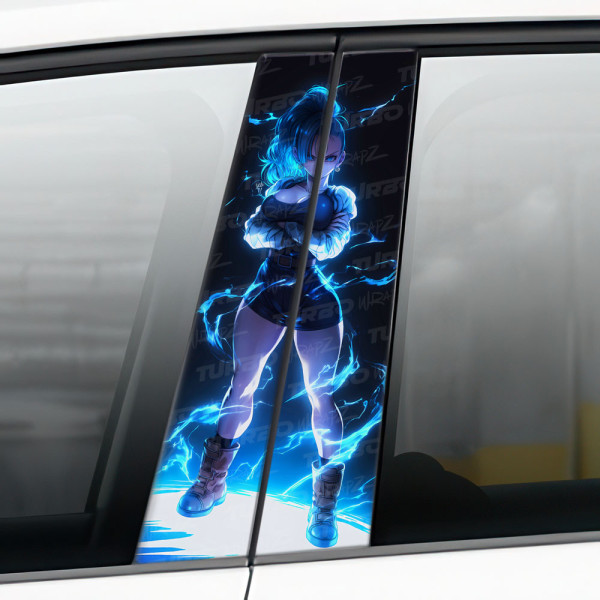 Sticker for car pillar Bulma | TurboWrapz.com