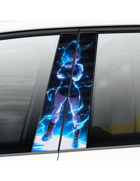 Sticker for car pillar Bulma | TurboWrapz.com