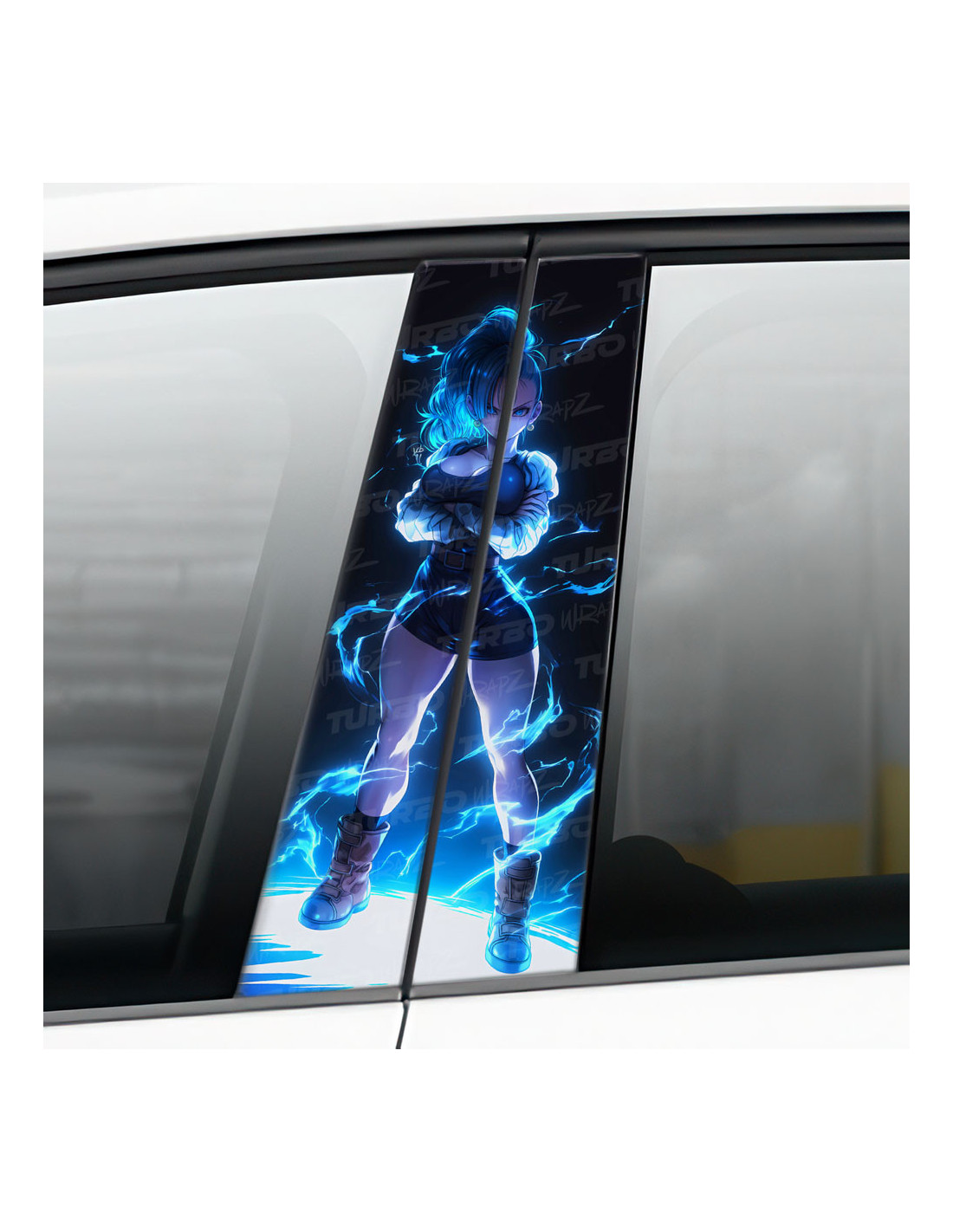 Sticker for car pillar Bulma | TurboWrapz.com