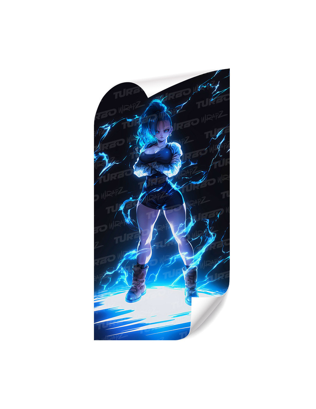 Sticker for car pillar Bulma | TurboWrapz.com