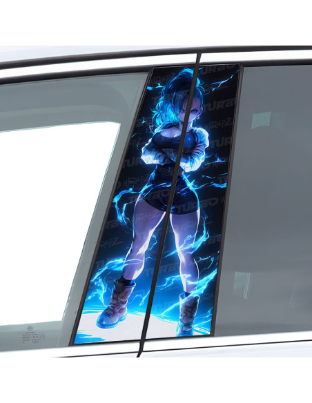 Sticker for car pillar Bulma | TurboWrapz.com