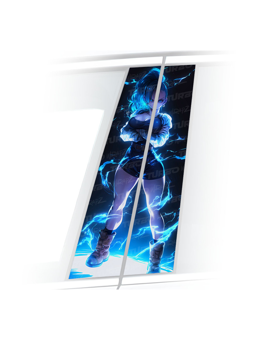 Sticker for car pillar Bulma | TurboWrapz.com