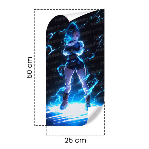 Sticker for car pillar Bulma | TurboWrapz.com