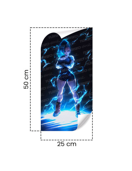 Sticker for car pillar Bulma | TurboWrapz.com