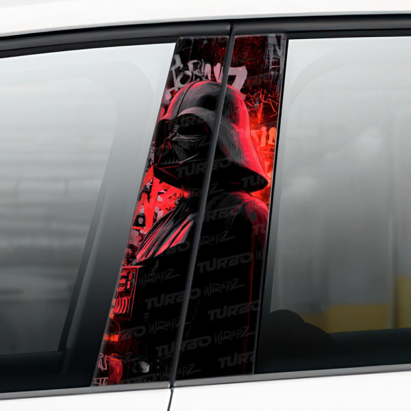 Sticker for car pillar Lord Vader Graffiti | TurboWrapz.com