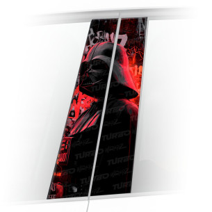 Sticker for car pillar Lord Vader Graffiti | TurboWrapz.com