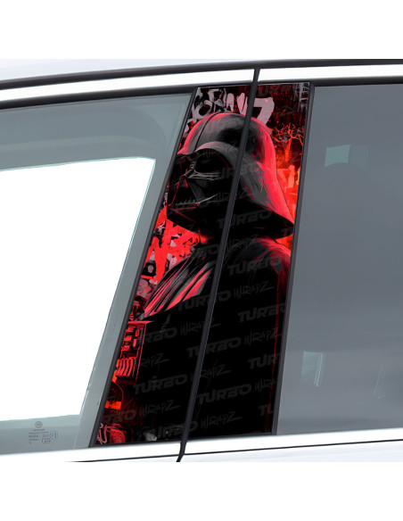 Sticker for car pillar Lord Vader Graffiti | TurboWrapz.com