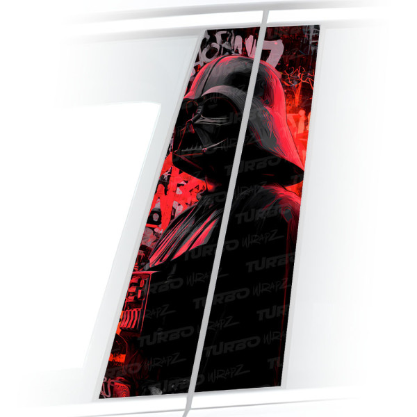 Sticker for car pillar Lord Vader Graffiti | TurboWrapz.com