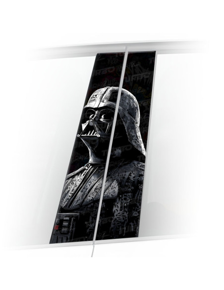 Sticker for car pillar Lord Vader Graffiti Czarnobiały | TurboWrapz.com