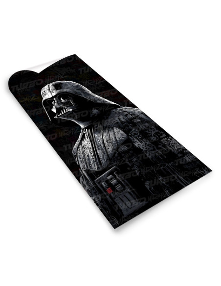 Sticker for car pillar Lord Vader Graffiti Czarnobiały | TurboWrapz.com