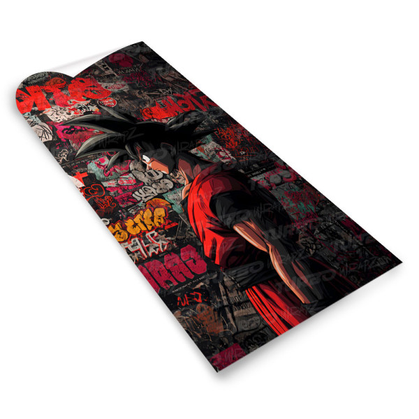 Sticker for car pillar Goku Graffiti | TurboWrapz.com