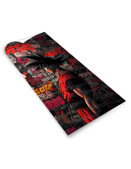 Sticker for car pillar Goku Graffiti | TurboWrapz.com