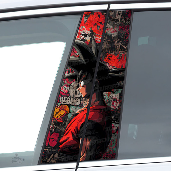 Naklejka na słupek samochodowy Goku Graffiti | TurboWrapz.com
