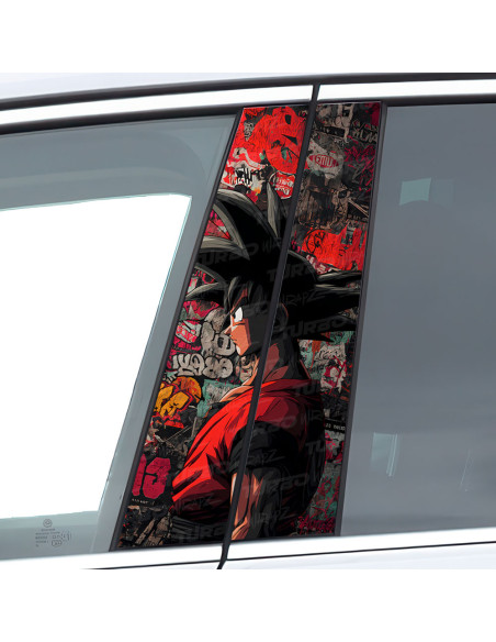 Naklejka na słupek samochodowy Goku Graffiti | TurboWrapz.com