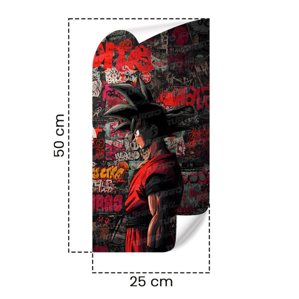 Naklejka na słupek samochodowy Goku Graffiti | TurboWrapz.com