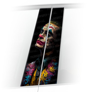 Sticker for car pillar Joker Graffiti | TurboWrapz.com