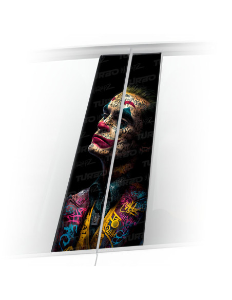 Sticker for car pillar Joker Graffiti | TurboWrapz.com