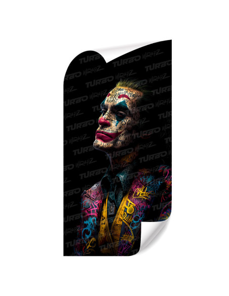 Sticker for car pillar Joker Graffiti | TurboWrapz.com
