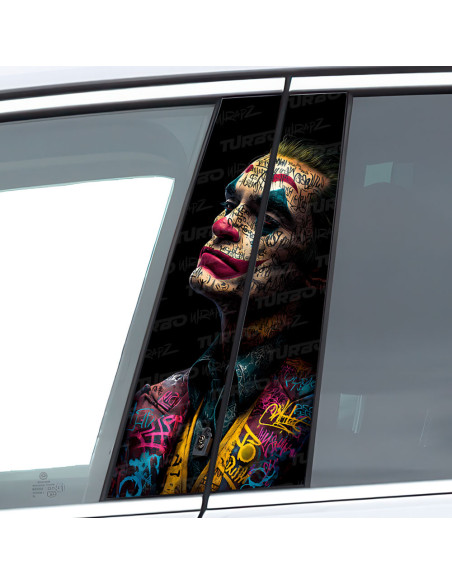 Naklejka na słupek samochodowy Joker Graffiti | TurboWrapz.com