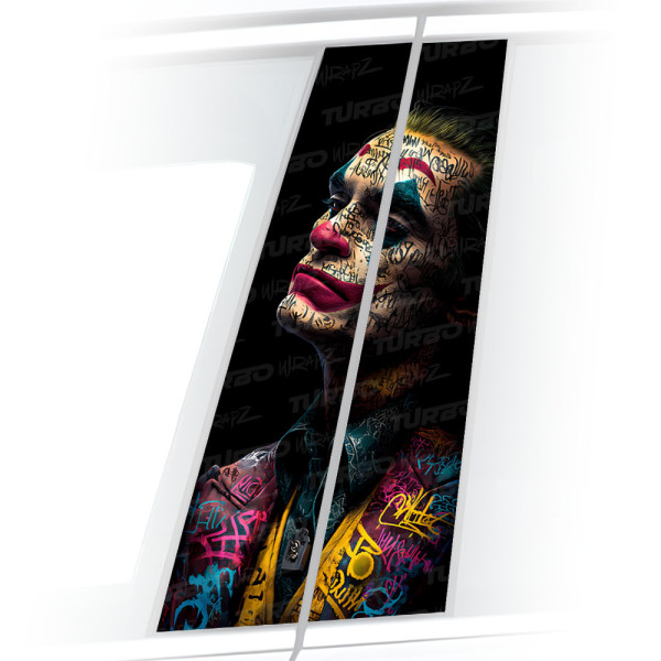 Naklejka na słupek samochodowy Joker Graffiti | TurboWrapz.com