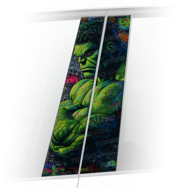 Naklejka na słupek samochodowy Hulk Graffiti | TurboWrapz.com