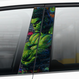 Naklejka na słupek samochodowy Hulk Graffiti | TurboWrapz.com 2