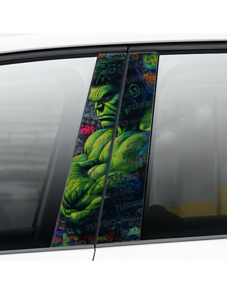 Naklejka na słupek samochodowy Hulk Graffiti | TurboWrapz.com