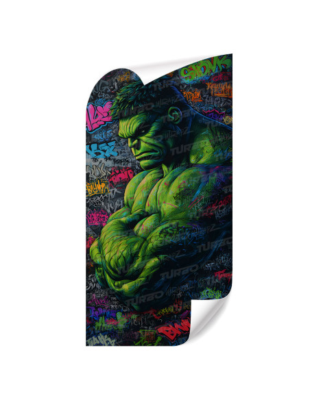 Naklejka na słupek samochodowy Hulk Graffiti | TurboWrapz.com