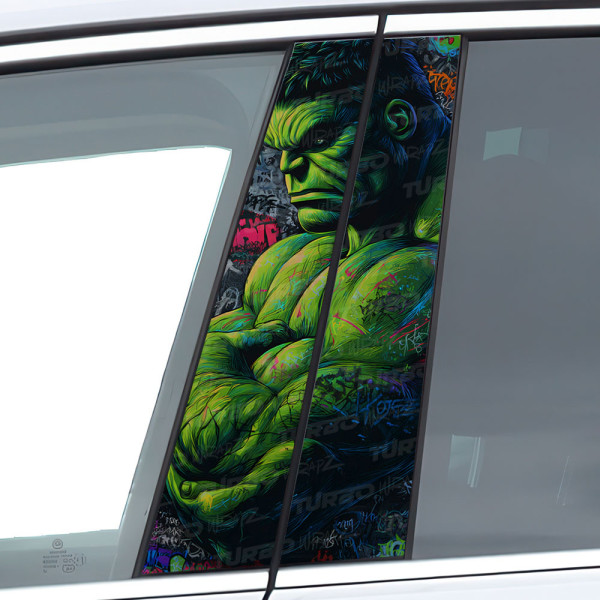 Naklejka na słupek samochodowy Hulk Graffiti | TurboWrapz.com