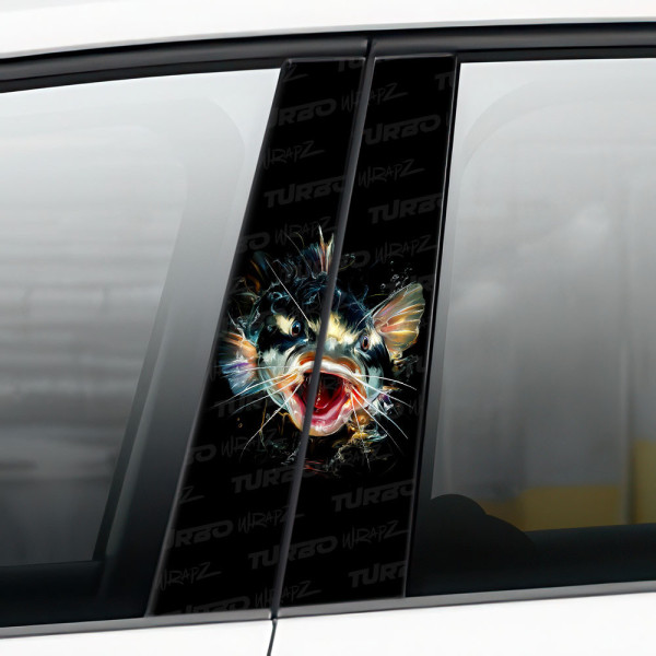 Sticker for car pillar Sum 2 | TurboWrapz.com