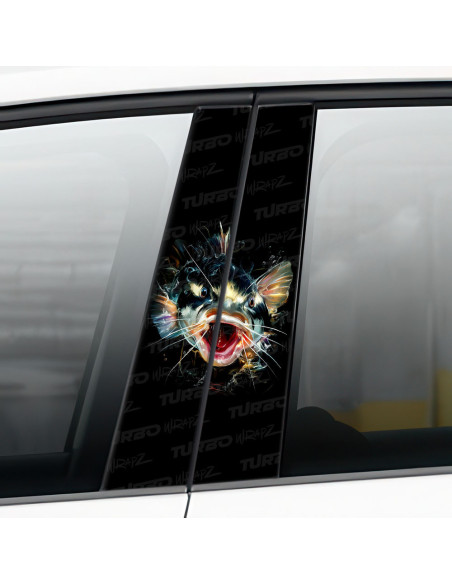 Sticker for car pillar Sum 2 | TurboWrapz.com